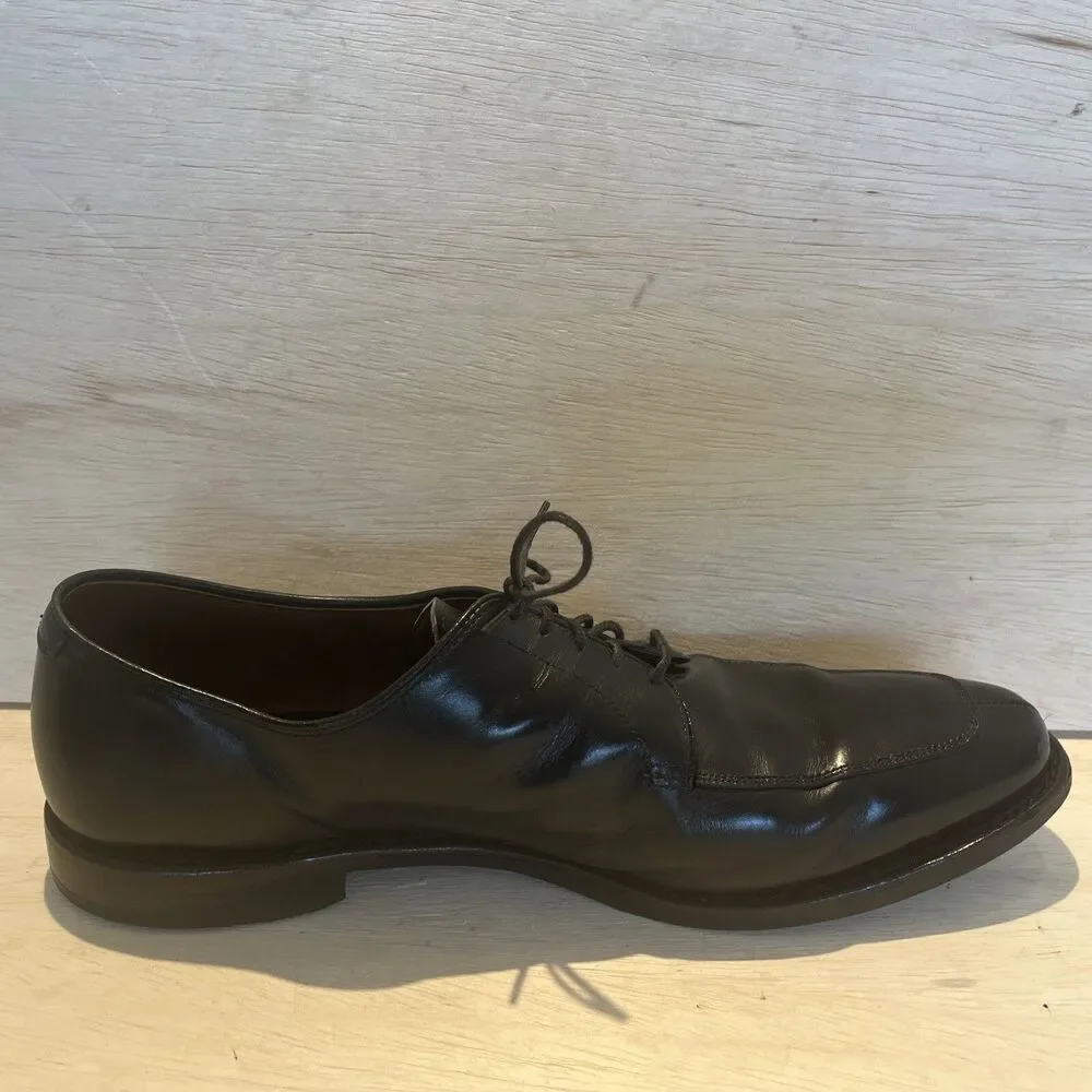 Allen Edmonds Mens Size 13 Black Leather Dress Shoe Delray Oxford Lace Loafer